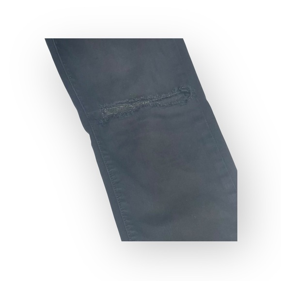 Monfrere 𖤐 Greyson Distressed Japanese Denim Skinny Jeans 𖤐 Black Noir 𖤐 30 - Picture 12 of 16